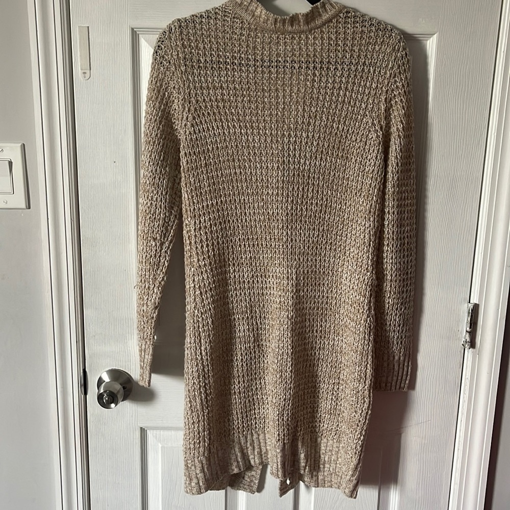 large button down sweater